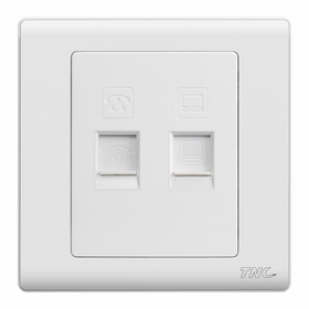 Ổ cắm 1TEL+1PC Q5801PC-4TU