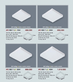 Đèn LED ốp nổi vuông