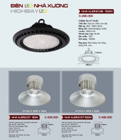 Đèn LED chiếu sáng nhà xưởng